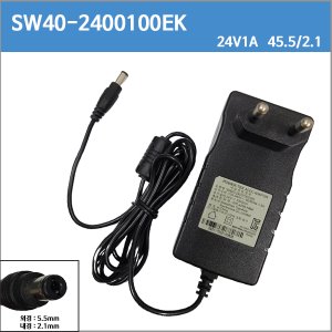 [파워텍 ] SW40-24001000-EK/SW24-24001000-K/24V 1A/24v1a/QIHOO 360 S6 로봇충전기  호환용 /SMPS방식 세계인증제품 호환충전기 (변환케이블 포함)